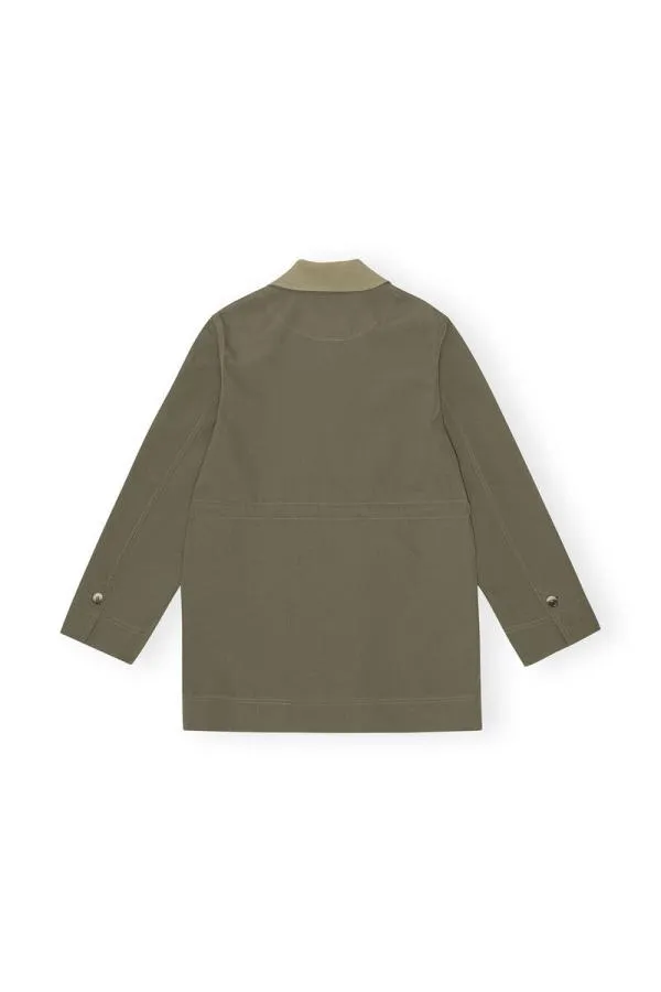 Clothing GANNI CoOrds Heavy Twill Jacket Kalamata Clothing GANNI CoOrds Heavy Twill Jacket Kalamata