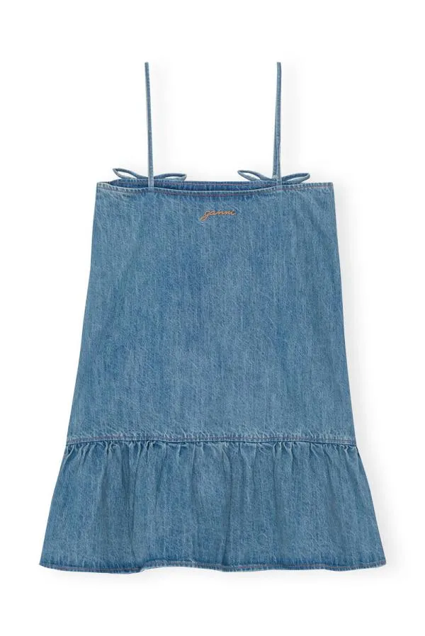 Clothing GANNI CoOrds Tint Denim Mini Dress Tint Wash Clothing GANNI CoOrds Tint Denim Mini Dress Tint Wash