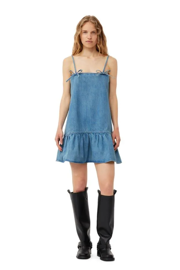 Clothing GANNI CoOrds Tint Denim Mini Dress Tint Wash Clothing GANNI CoOrds Tint Denim Mini Dress Tint Wash