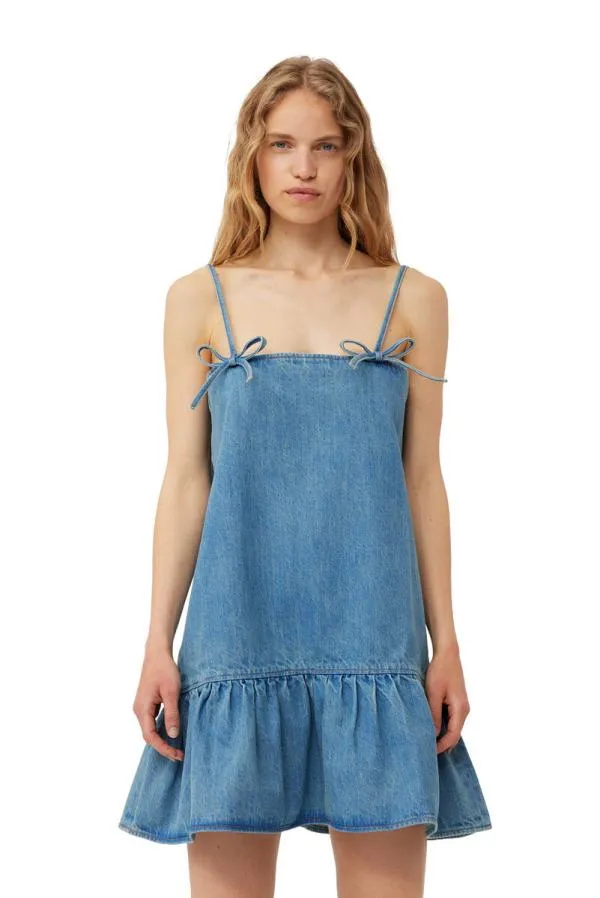 Clothing GANNI CoOrds Tint Denim Mini Dress Tint Wash Clothing GANNI CoOrds Tint Denim Mini Dress Tint Wash