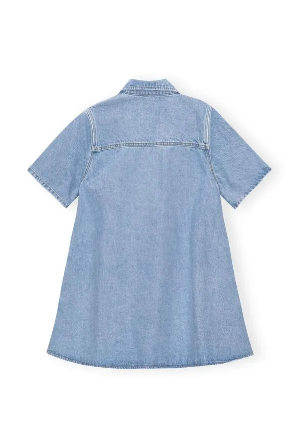 Clothing GANNI Dresses Cutline Denim Mini Dress Mid Blue Vintage Clothing GANNI Dresses Cutline Denim Mini Dress Mid Blue Vintage
