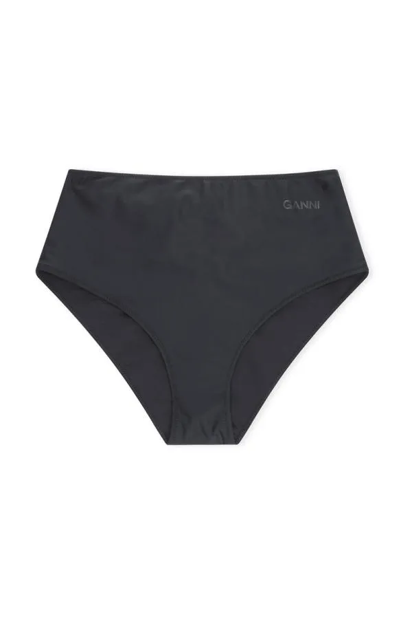 Clothing GANNI Extended Sizes HighRise Bikini Bottom Black