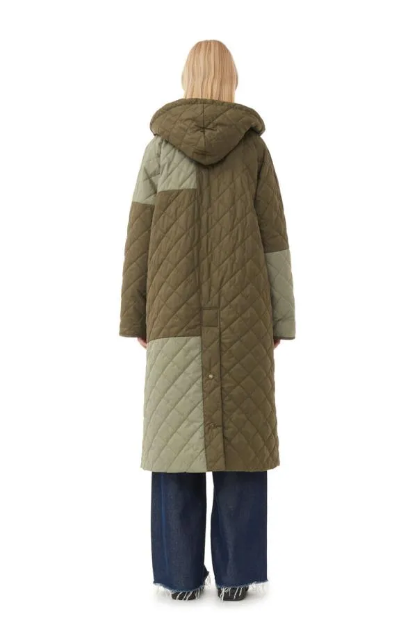 Clothing GANNI Outerwear X Barbour Burghley Quilted Jacket Kalamata