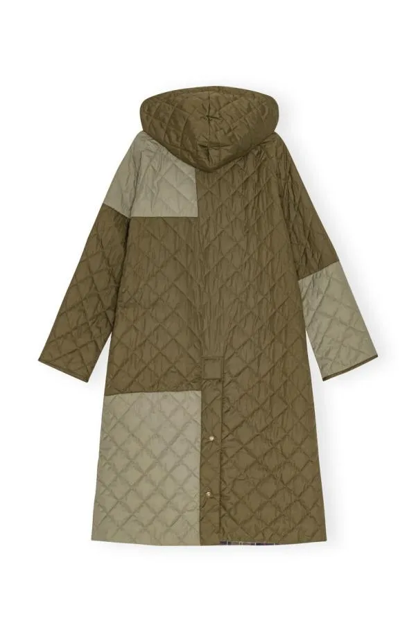 Clothing GANNI Outerwear X Barbour Burghley Quilted Jacket Kalamata