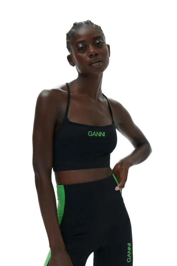 Clothing GANNI Shorts Active Ultra High Waist Shorts Black