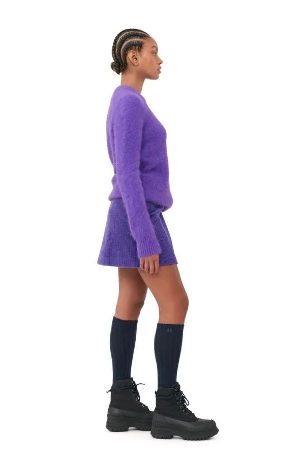 Clothing GANNI Skirts Purple Corduroy Mini Skirt Simply Purple Clothing GANNI Skirts Purple Corduroy Mini Skirt Simply Purple