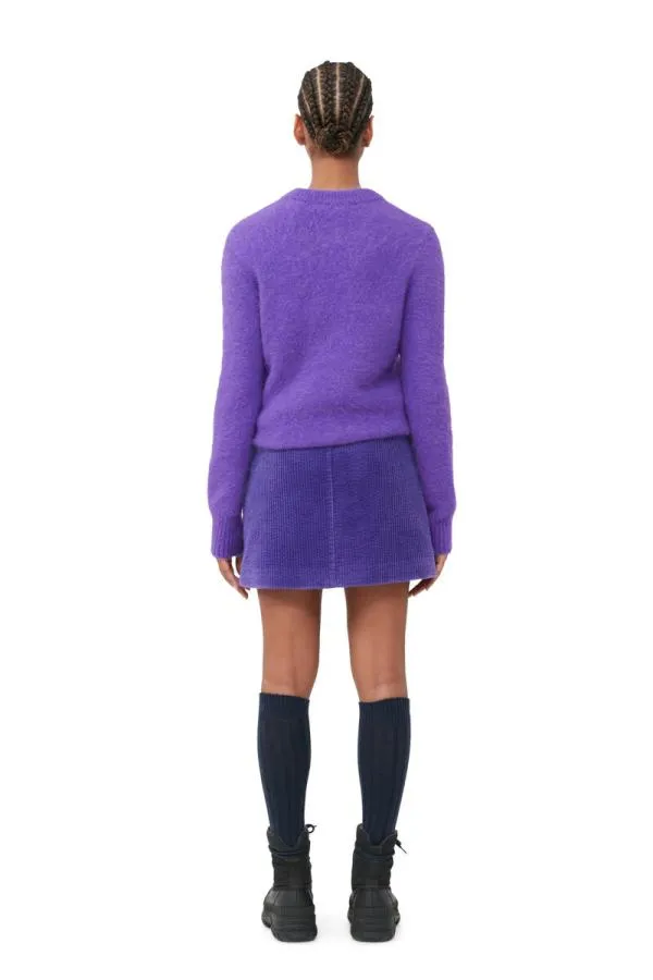 Clothing GANNI Skirts Purple Corduroy Mini Skirt Simply Purple Clothing GANNI Skirts Purple Corduroy Mini Skirt Simply Purple