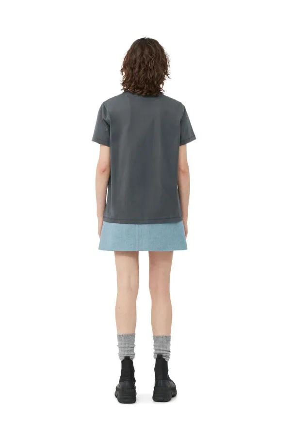 Clothing GANNI TShirts Relaxed Bee Tshirt Volcanic Ash Clothing GANNI TShirts Relaxed Bee Tshirt Volcanic Ash