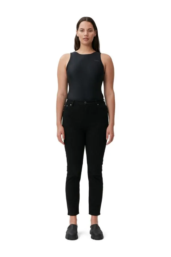Clothing GANNI Trousers Cutye Jeans Blackblack