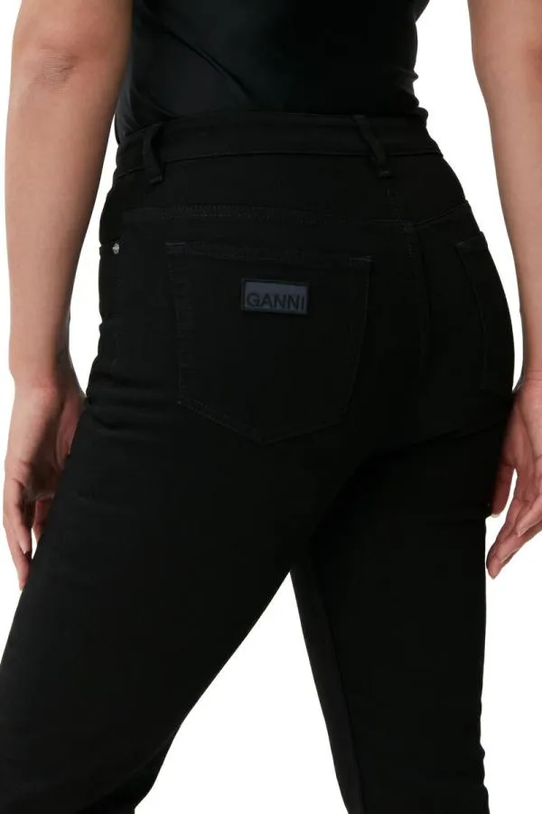 Clothing GANNI Trousers Cutye Jeans Blackblack
