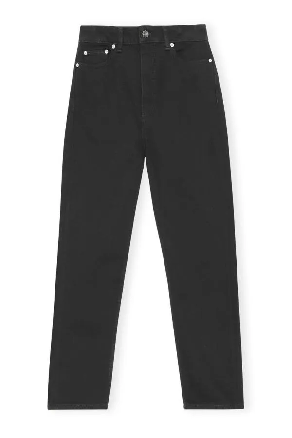 Clothing GANNI Trousers Cutye Jeans Blackblack