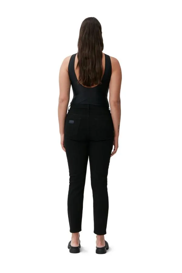 Clothing GANNI Trousers Cutye Jeans Blackblack