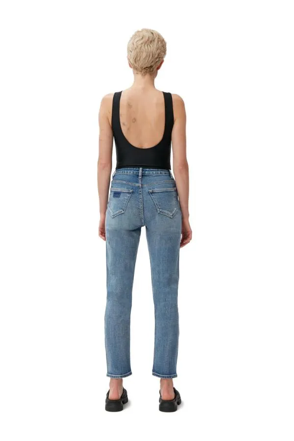 Clothing GANNI Trousers Cutye Jeans Mid Blue Vintage