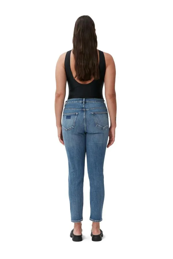 Clothing GANNI Trousers Cutye Jeans Mid Blue Vintage