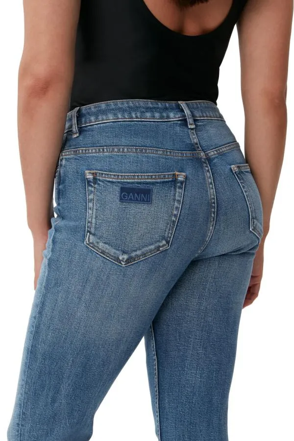 Clothing GANNI Trousers Cutye Jeans Mid Blue Vintage