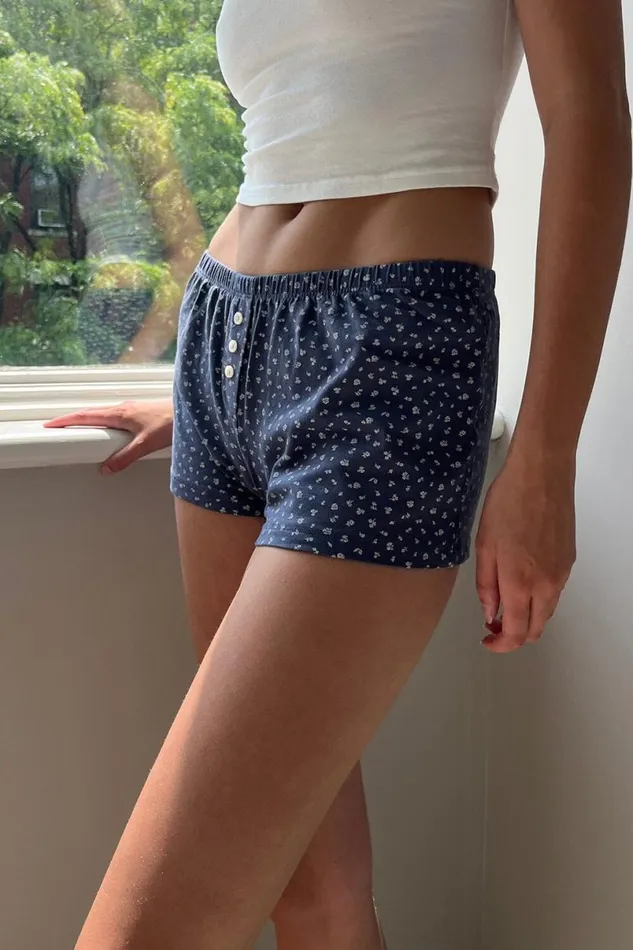 Clothing Keira Floral Sweatshorts Brandy Melville FLORALS