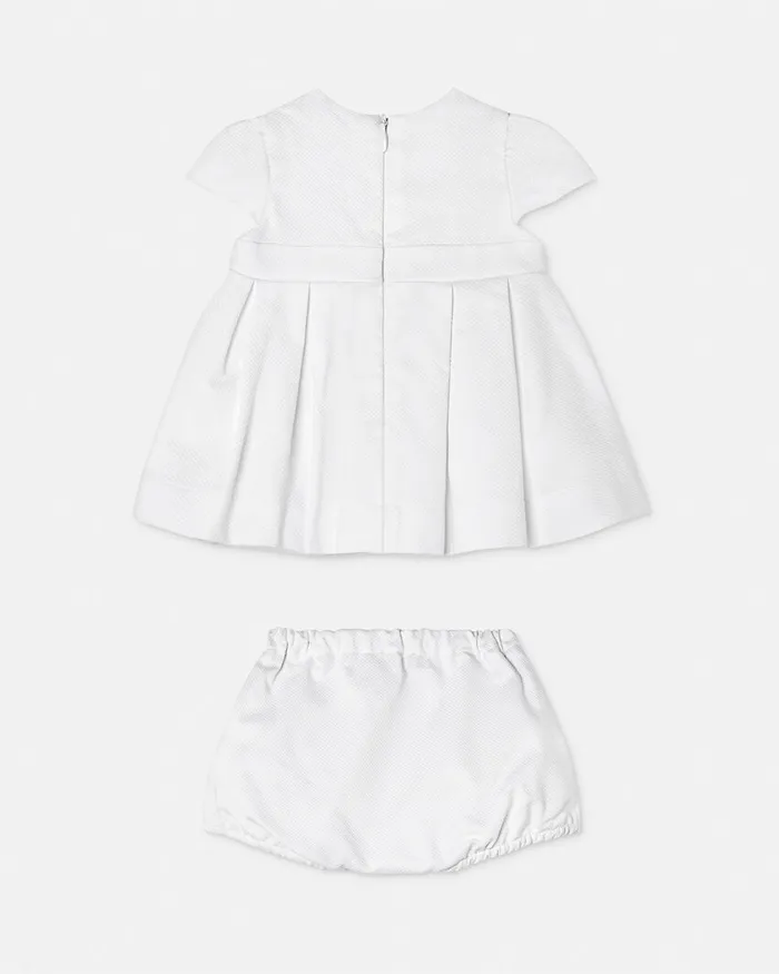 Clothing Kids Versace Formal Baby Dress Set White