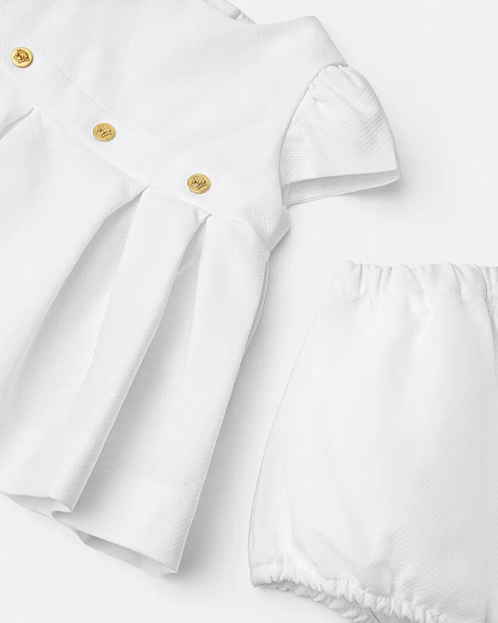 Clothing Kids Versace Formal Baby Dress Set White