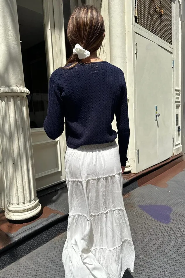 Clothing Zoe Cable Knit Cardigan Brandy Melville SWEATERS