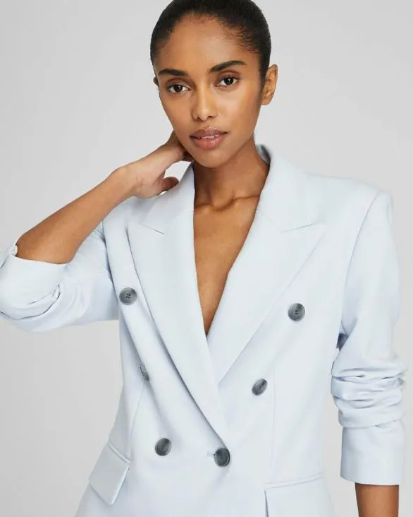 Club Monaco Blazers and Suiting Classic Cutaway Double Breasted Blazer Glass 8211 Women