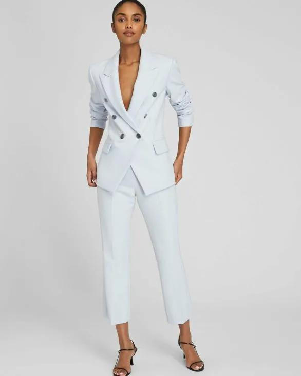 Club Monaco Blazers and Suiting Classic Cutaway Double Breasted Blazer Glass 8211 Women