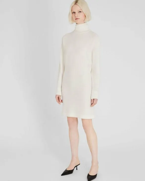 Club Monaco Cashmere Cashmere Turtleneck Mini Dress Off White 8211 Women