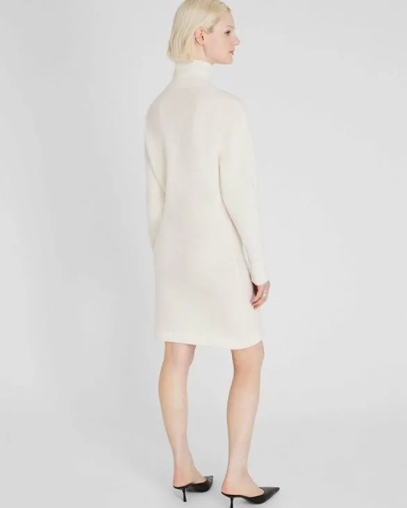 Club Monaco Cashmere Cashmere Turtleneck Mini Dress Off White 8211 Women