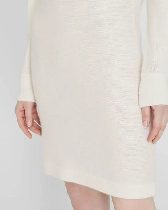 Club Monaco Cashmere Cashmere Turtleneck Mini Dress Off White 8211 Women