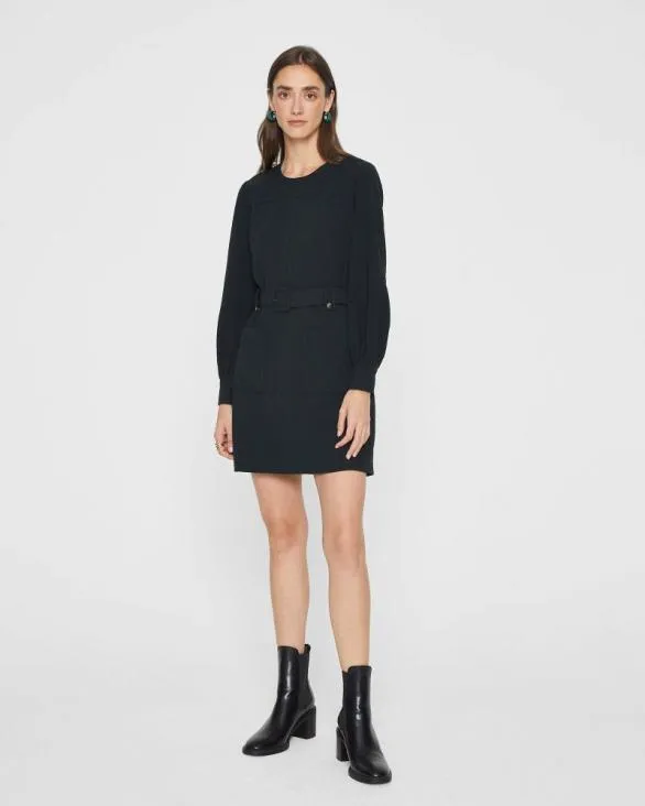 Club Monaco Dresses and Jumpsuits Belted Pocket Dress Black 8211 Women