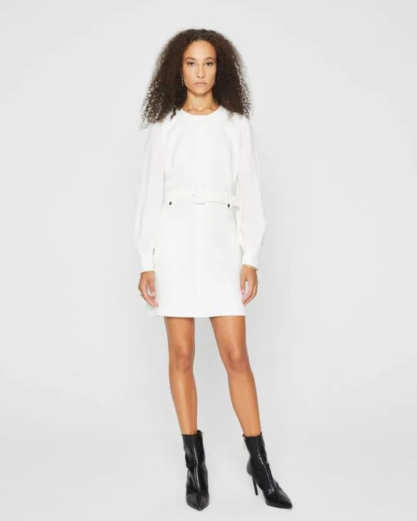 Club Monaco Dresses and Jumpsuits Belted Pocket Dress Cream 8211 Women