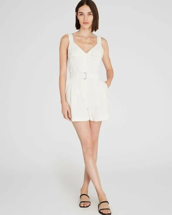 Club Monaco Dresses and Jumpsuits Cargo Romper Off White 8211 Women