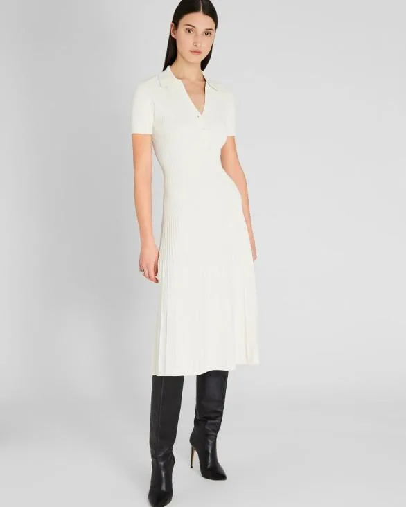 Club Monaco Dresses and Jumpsuits Johnny Collar Midi Dress Off White 8211 Women