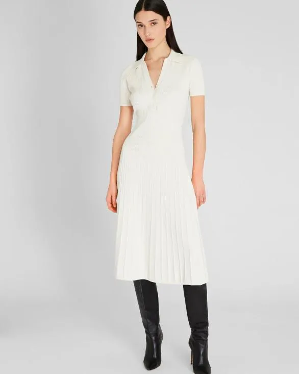 Club Monaco Dresses and Jumpsuits Johnny Collar Midi Dress Off White 8211 Women