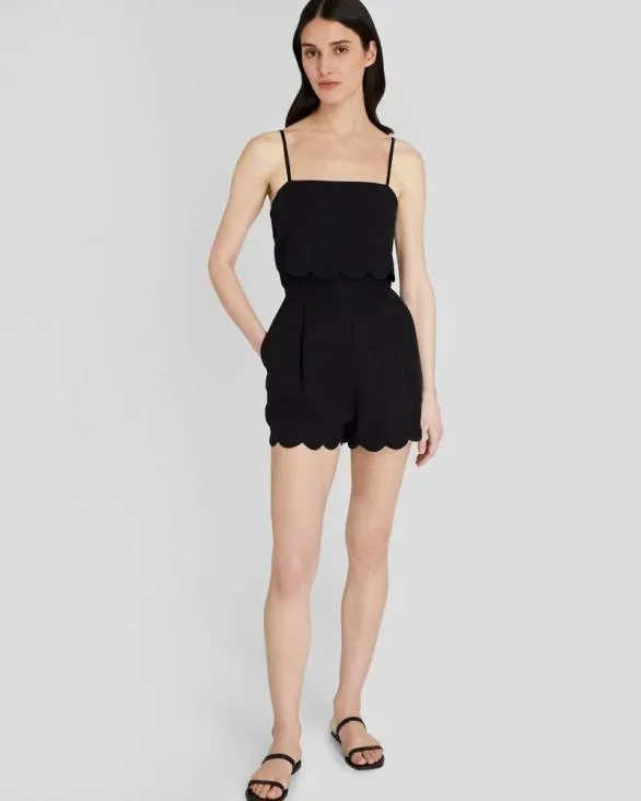 Club Monaco Dresses and Jumpsuits Overlay Romper Black 8211 Women