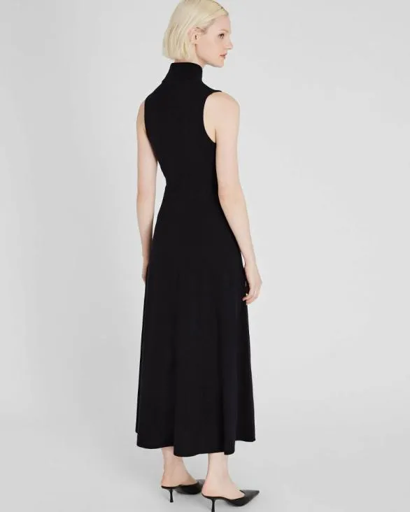 Club Monaco Dresses and Jumpsuits Sleeveless Turtleneck Maxi Dress Black 8211 Women