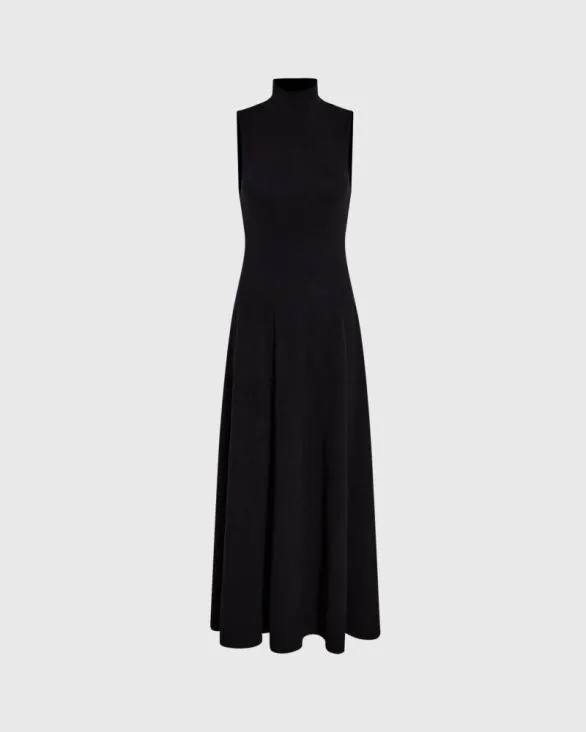 Club Monaco Dresses and Jumpsuits Sleeveless Turtleneck Maxi Dress Black 8211 Women