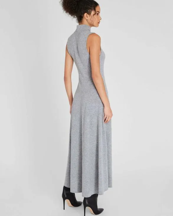 Club Monaco Dresses and Jumpsuits Sleeveless Turtleneck Maxi Dress Heather Grey 8211 Women