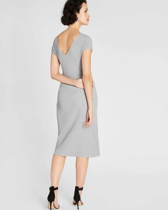 Club Monaco Dresses and Jumpsuits Sleeveless VNeck Sweater Dress Slate Blue 8211 Women