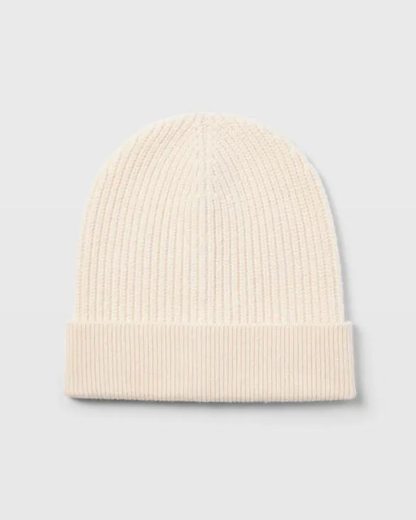 Club Monaco Hats Scarves and Gloves Turnback Rib Hat Cream 8211 Women