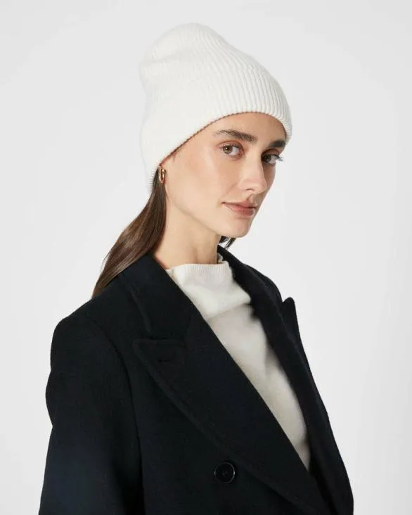 Club Monaco Hats Scarves and Gloves Turnback Rib Hat Cream 8211 Women