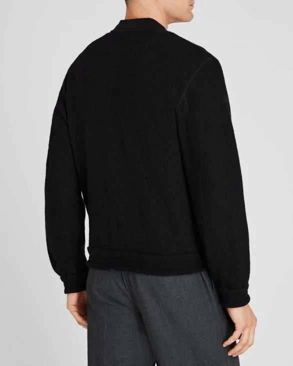 Club Monaco Jackets and Coats Felted Wool Bomber Jacket Black Base 8211 Men