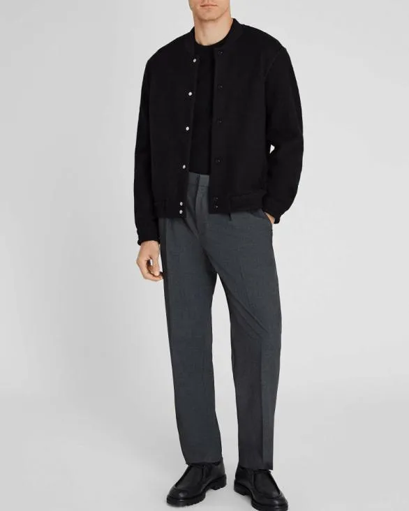 Club Monaco Jackets and Coats Felted Wool Bomber Jacket Black Base 8211 Men