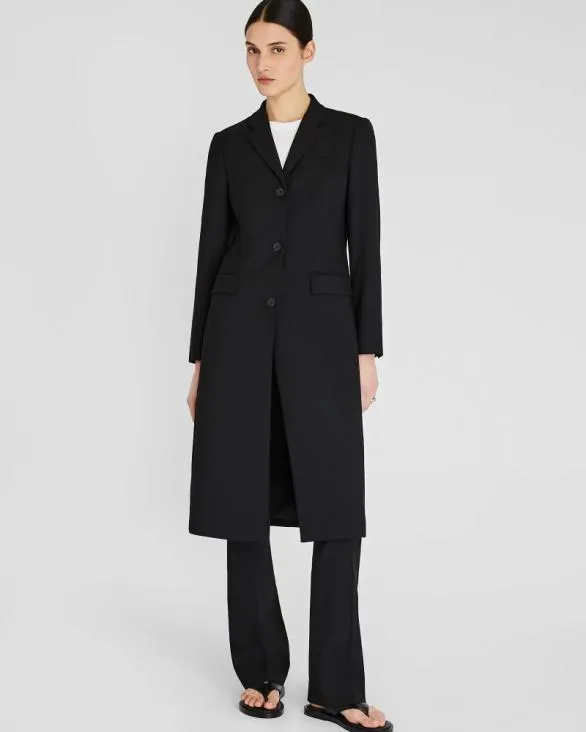 Club Monaco Jackets and Coats Lightweight Borrem Crombie Coat Black 8211 Women