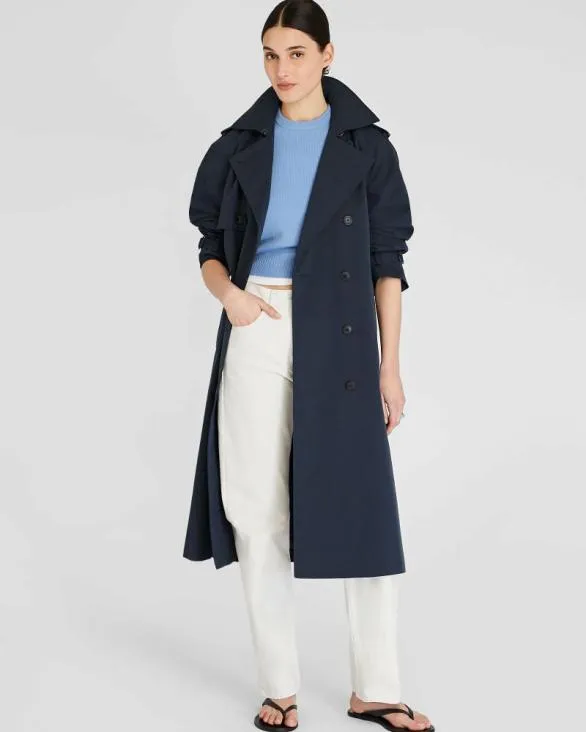 Club Monaco Jackets and Coats Monaco Trench Twilight Navy 8211 Women
