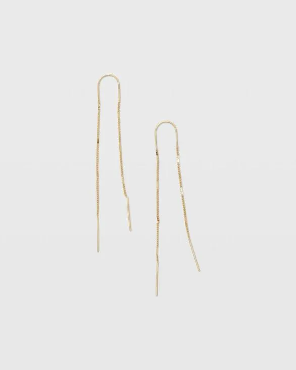 Club Monaco Jewelry Serefina Bar Threader Earrings Gold 8211 Women