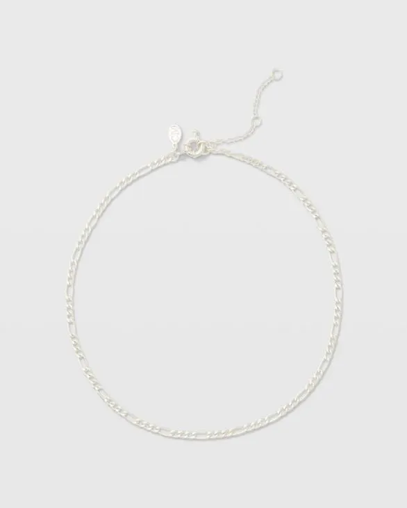 Club Monaco Jewelry Short Figaro Chain Silver 8211 Women