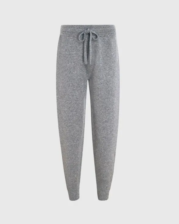 Club Monaco Loungewear Cashmere Blend Double Face Jogger Medium Heather Grey 8211 Women