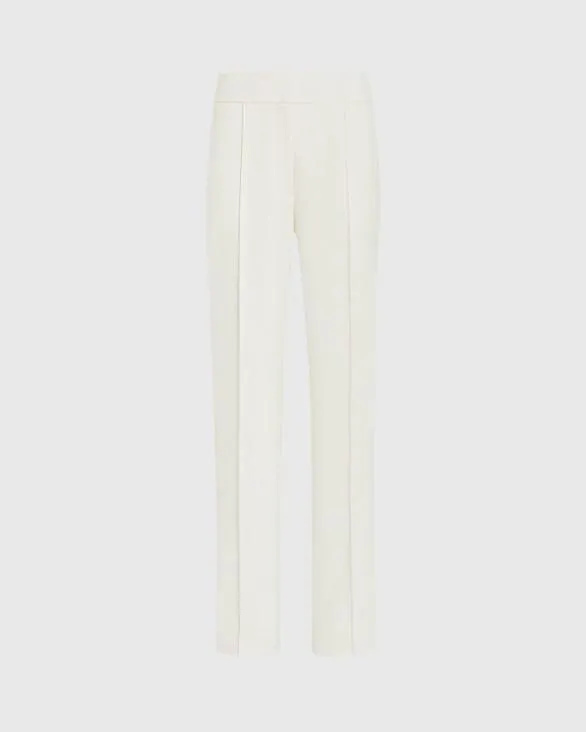Club Monaco Pants FullLength Pintuck Trouser Off White 8211 Women