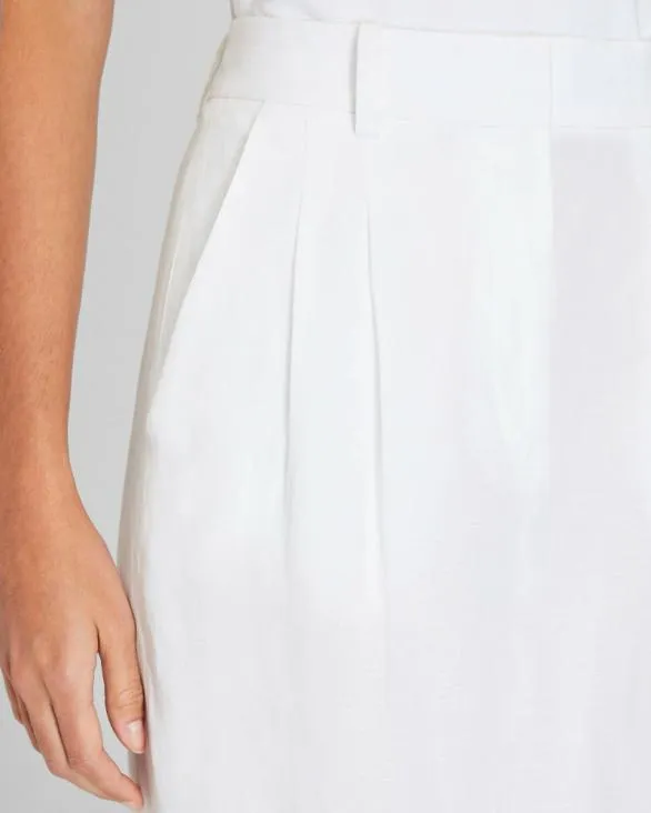 Club Monaco Pants Pleated Lightweight Trouser Off White 8211 Women