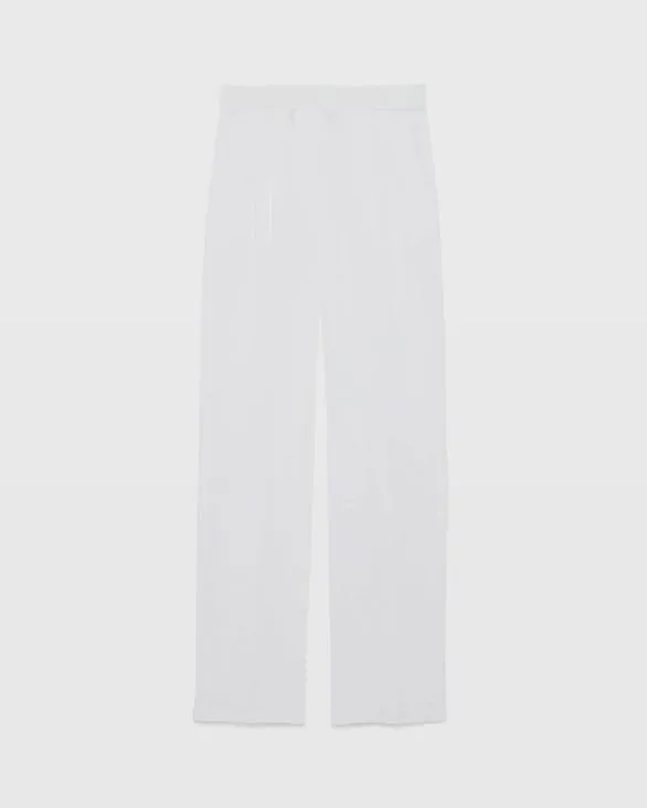 Club Monaco Pants Pleated Lightweight Trouser Off White 8211 Women